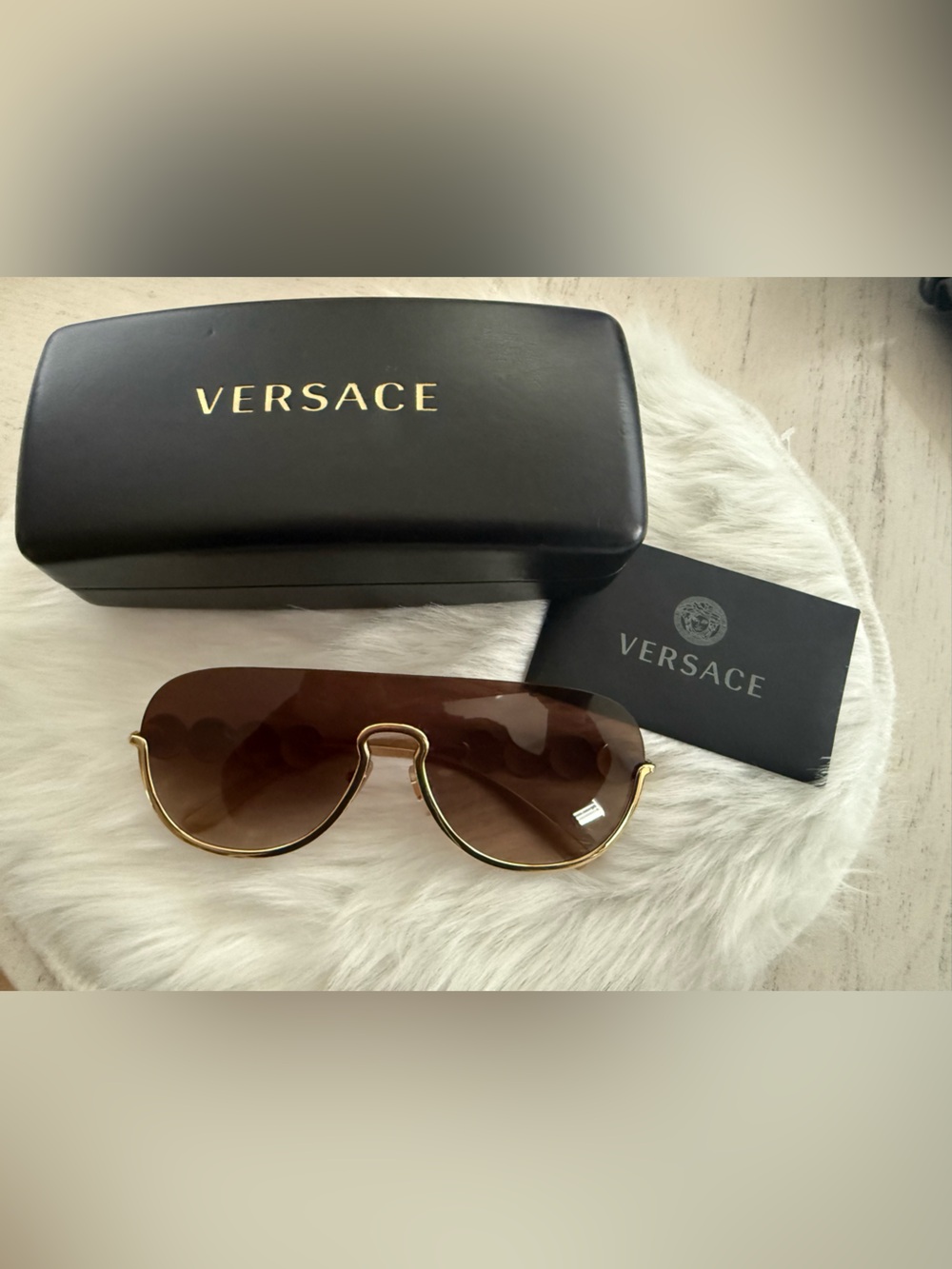 Versace Gold Sunglasses - Picture 9 of 10